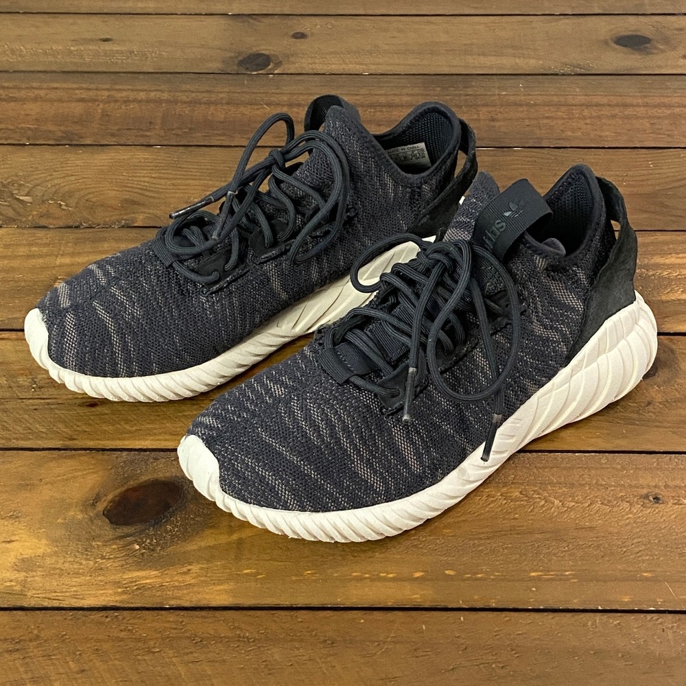 Adidas Tubular Doom Sock Primeknit Mens Size 7 Black Grey CQ2451 Sneaker